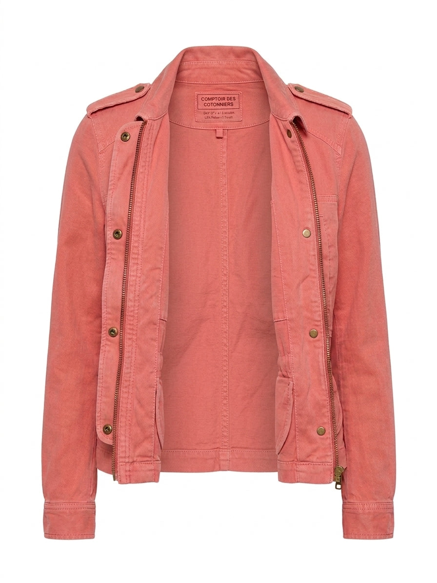 pink jacket
