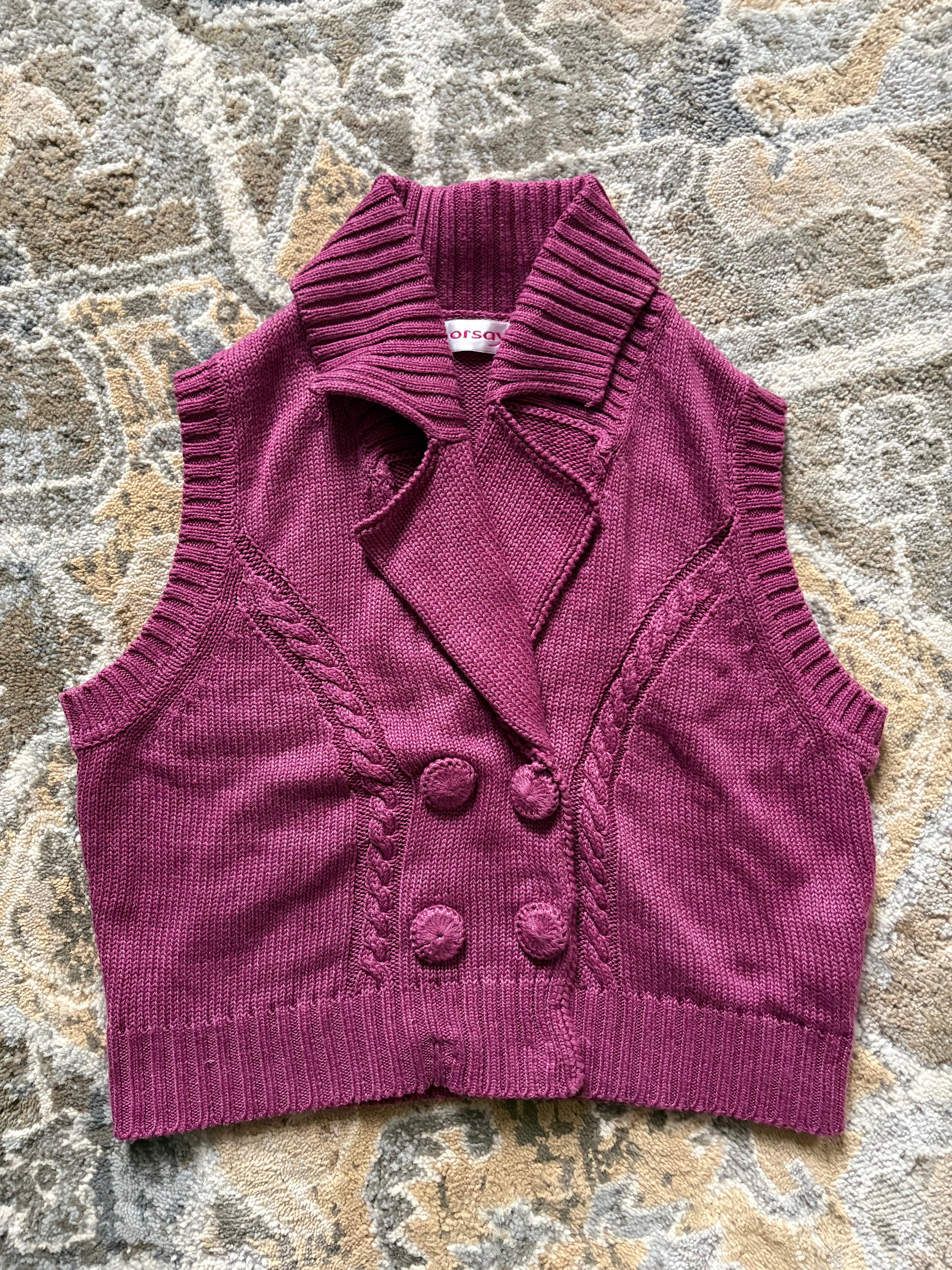 Knitted vest