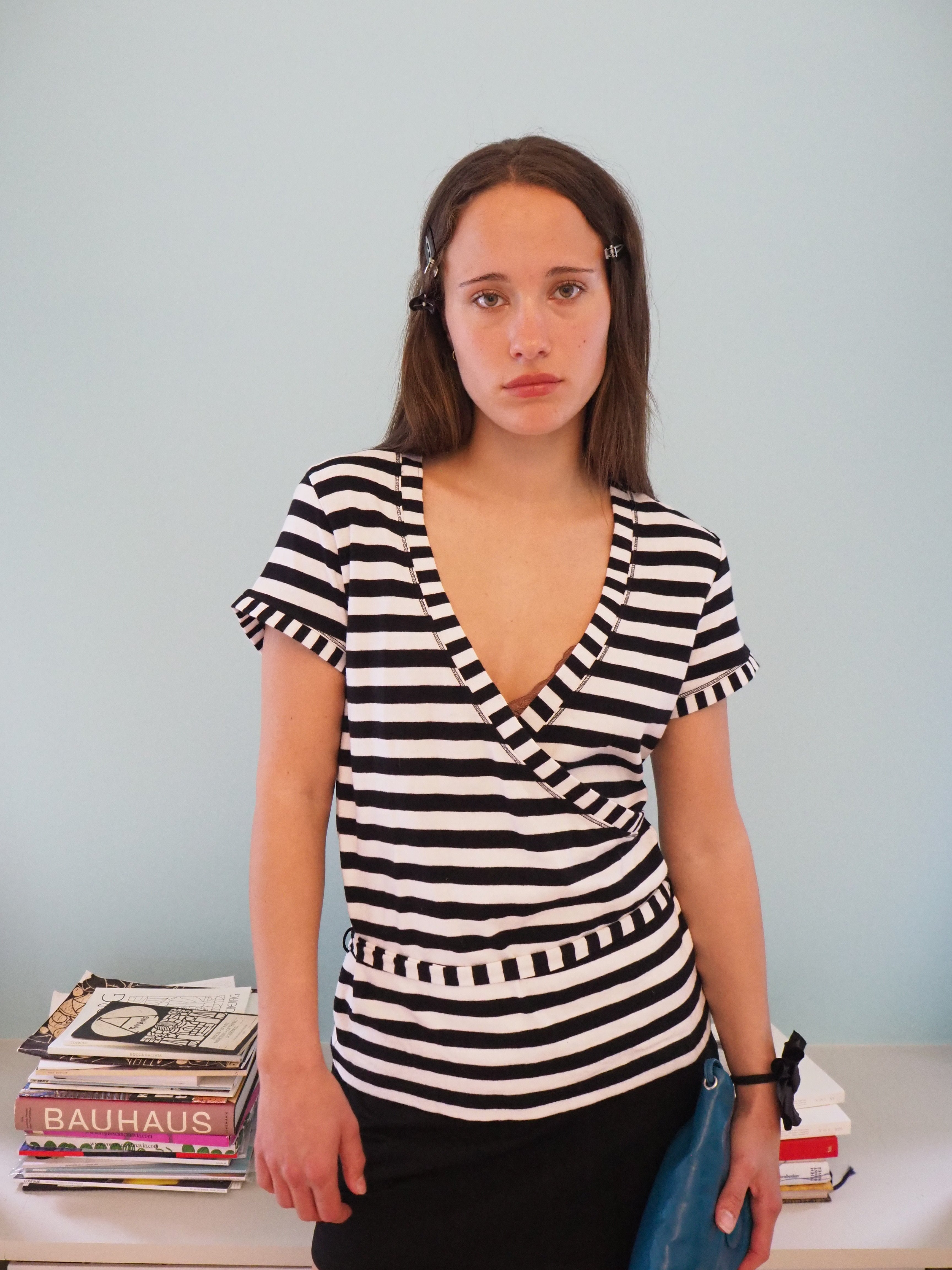 Striped detailed shirt
