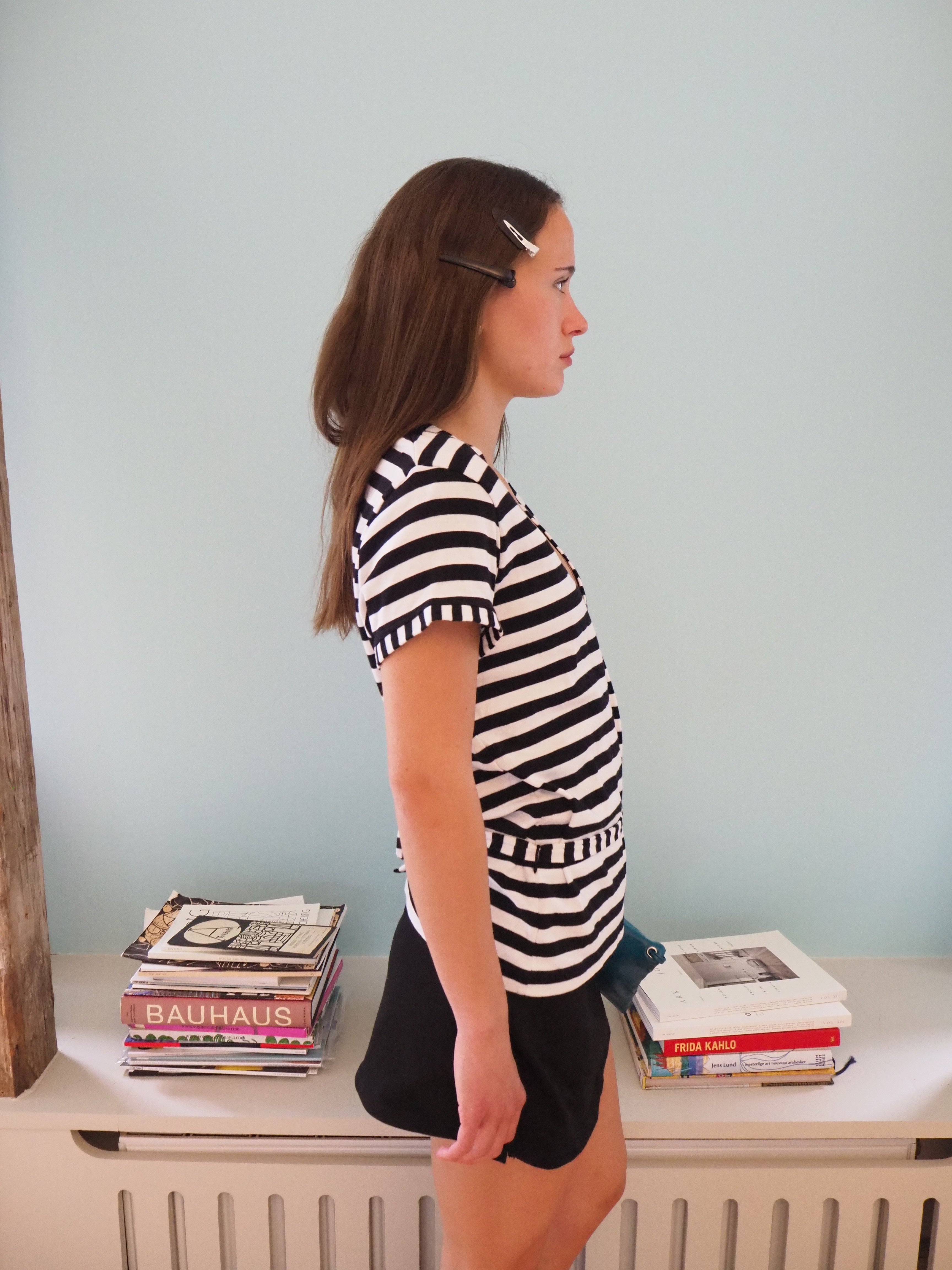 Striped detailed shirt
