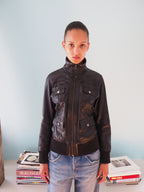 leather bomberjacket