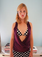 Cashmere & silk reversible top