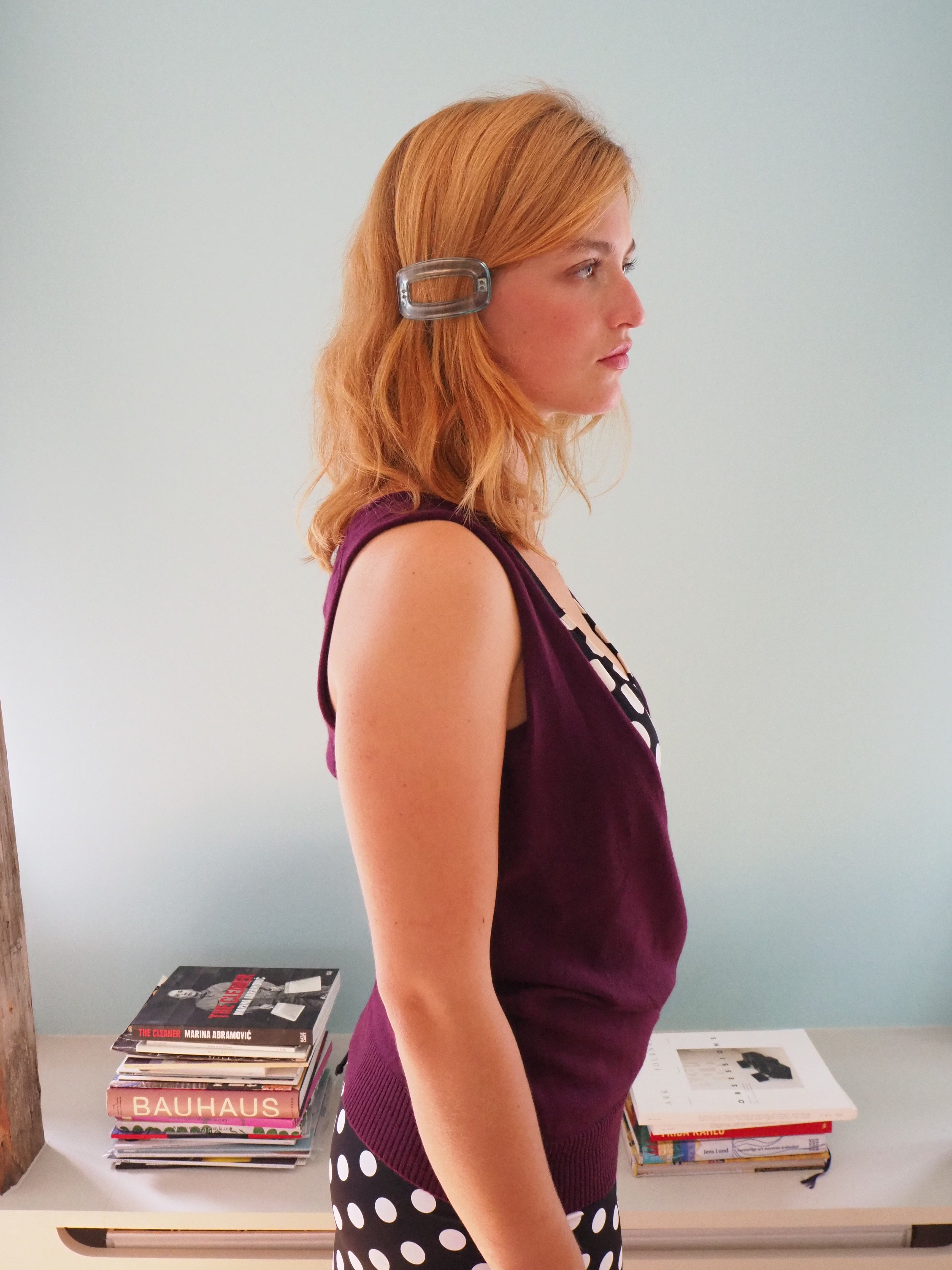 Cashmere & silk reversible top