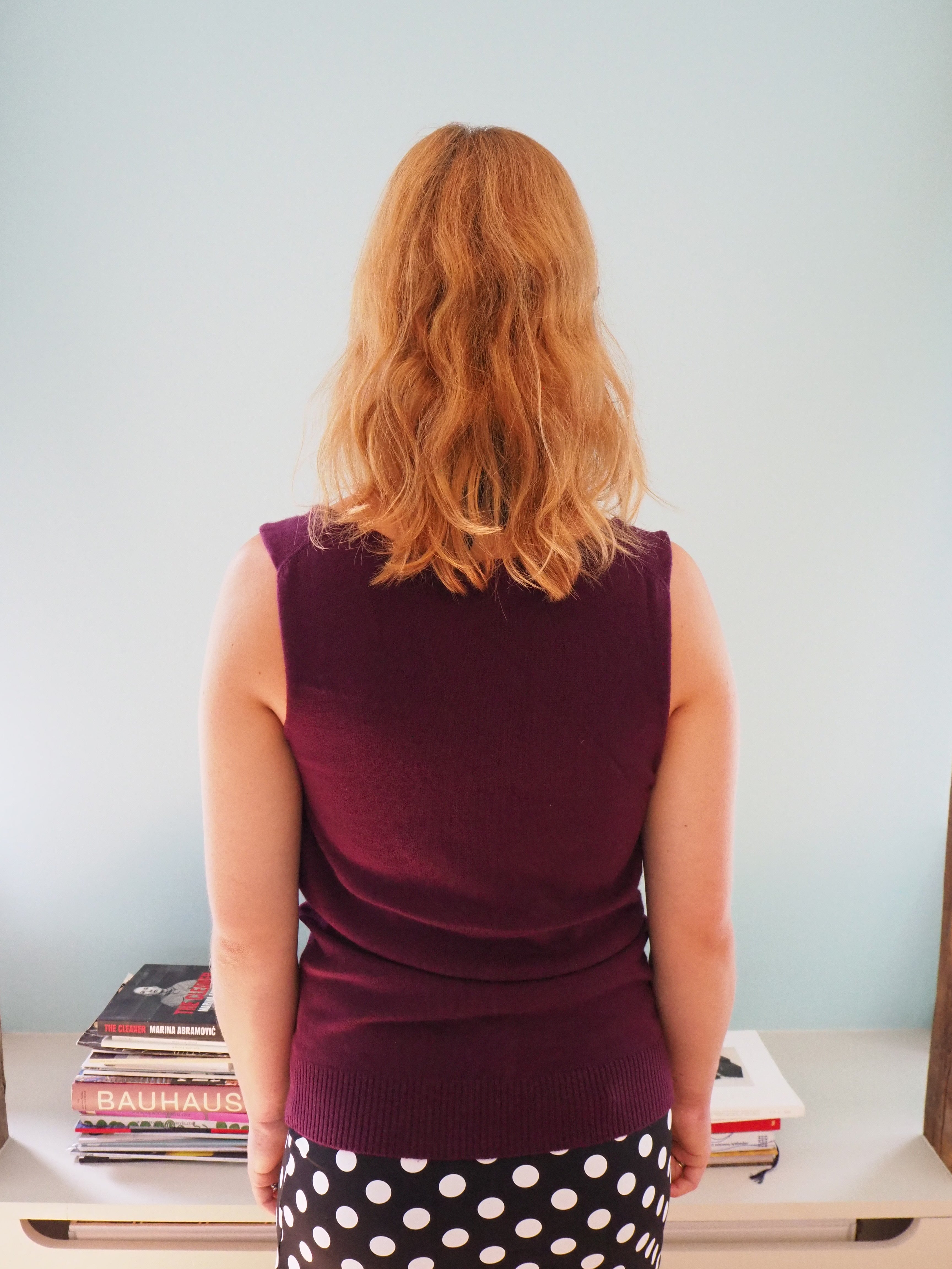 Cashmere & silk reversible top