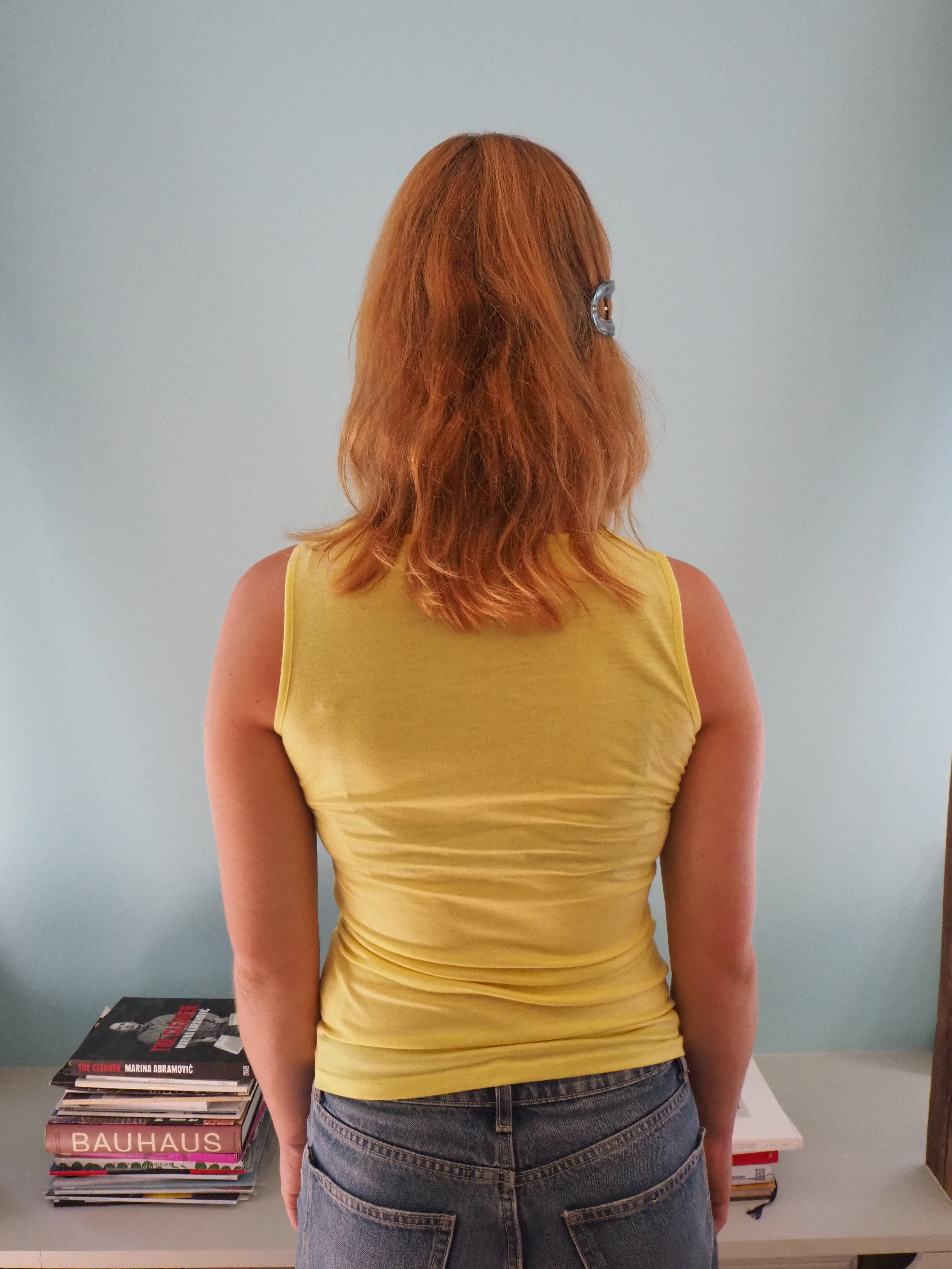 Yellow bow top