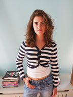 Striped bolero