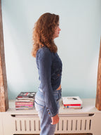 Asymmetrical denim jacket